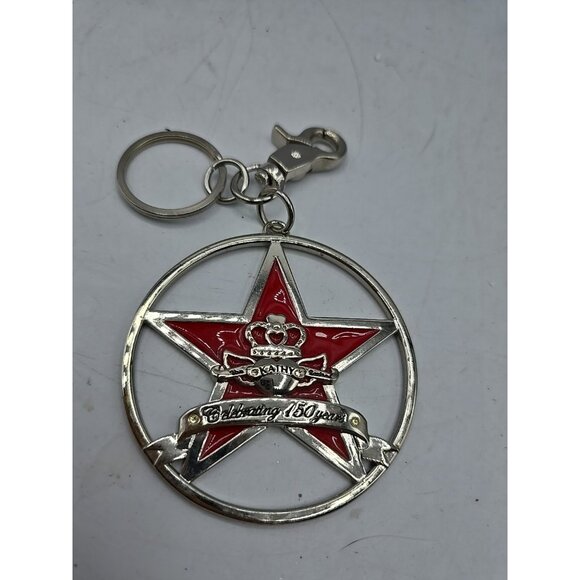 Kathy Van Zeeland Silver Large Celebrating  150th Anniversary Key Chain 3" - Picture 3 of 8